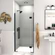 Ethan 36.5-in W x 76-in H Hinged Shower Door in Matte Black with Clear Glass, SMEHTD-365247610C-MB