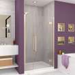 Ethan 40-in W x 76-in H Hinged Shower Door in Champagne Bronze with Clear Glass, SMEHTD-40287610C-CB