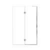 Ethan 48-in W x 76-in H Hinged Shower Door in Polished Chrome with Clear Glass, SMEHTE-48247610C-PC
