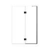 Ethan 50-in W x 76-in H Hinged Shower Door in Matte Black with Clear Glass, SMEHTE-50267610C-MB