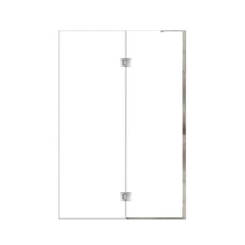 Ethan 50-in W x 76-in H Hinged Shower Door in Polished Chrome with Clear Glass, SMEHTE-50267610C-PC