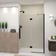 Ethan 48-in W x 76-in H Hinged Shower Door in Matte Black with Clear Glass, SMEHTE-48247610C-MB