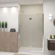 Ethan 48-in W x 76-in H Hinged Shower Door in Polished Chrome with Clear Glass, SMEHTE-48247610C-PC