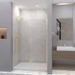 Ethan 50-in W x 76-in H Hinged Shower Door in Champagne Bronze with Clear Glass, SMEHTE-50267610C-CB