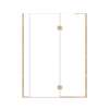 Ethan 56.5-in W x 76-in H Hinged Shower Door in Champagne Bronze with Clear Glass, SMEHTF-565247610C-CB