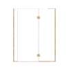 Ethan 58.5-in W x 76-in H Hinged Shower Door in Champagne Bronze with Clear Glass, SMEHTF-585247610C-CB