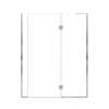 Ethan 58.5-in W x 76-in H Hinged Shower Door in Polished Chrome with Clear Glass, SMEHTF-585247610C-PC