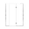 Ethan 59.5-in W x 76-in H Hinged Shower Door in Polished Chrome with Clear Glass, SMEHTF-595247610C-PC