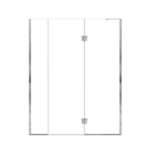 Ethan 59.5-in W x 76-in H Hinged Shower Door in Polished Chrome with Clear Glass, SMEHTF-595247610C-PC