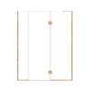 Ethan 62-in W x 76-in H Hinged Shower Door in Champagne Bronze with Clear Glass, SMEHTF-62267610C-CB