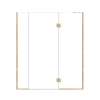 Ethan 66.5-in W x 76-in H Hinged Shower Door in Champagne Bronze with Clear Glass, SMEHTF-665307610C-CB