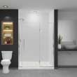 Ethan 58.5-in W x 76-in H Hinged Shower Door in Polished Chrome with Clear Glass, SMEHTF-585247610C-PC