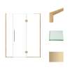 Samuel Müeller SMEHTF61257610C-T-CB Ethan 61-in W x 76-in H Hinged Shower Door in Champagne Bronze with Clear Glass