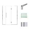 Samuel Müeller SMEHTF61257610C-T-PC Ethan 61-in W x 76-in H Hinged Shower Door in Polished Chrome with Clear Glass