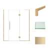 Samuel Müeller SMEHTF63277610C-T-CB Ethan 63-in W x 76-in H Hinged Shower Door in Champagne Bronze with Clear Glass