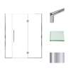 Samuel Müeller SMEHTF635277610C-T-PC Ethan 63.5-in W x 76-in H Hinged Shower Door in Polished Chrome with Clear Glass