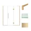 Samuel Müeller SMEHTF665247610C-T-CB Ethan 66.5-in W x 76-in H Hinged Shower Door in Champagne Bronze with Clear Glass