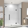 Samuel Müeller SMEHTF70287610C-BK-MB Ethan 70-in W x 76-in H Hinged Shower Door in Matte Black with Clear Glass