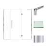 Samuel Müeller SMEHTF70287610C-T-PC Ethan 70-in W x 76-in H Hinged Shower Door in Polished Chrome with Clear Glass