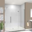 Samuel Müeller SMEHTF72307610C-BK-PC Ethan 72-in W x 76-in H Hinged Shower Door in Polished Chrome with Clear Glass