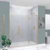 Samuel Müeller SMEHTF735257610C-T-CB Ethan 73.5-in W x 76-in H Hinged Shower Door in Champagne Bronze with Clear Glass