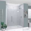 Samuel Müeller SMEHTF75277610C-BK-PC Ethan 75-in W x 76-in H Hinged Shower Door in Polished Chrome with Clear Glass