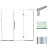 Samuel Müeller SMEHTF78247610C-T-PC Ethan 78-in W x 76-in H Hinged Shower Door in Polished Chrome with Clear Glass