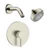 Samuel Müeller SMEPRK64-1-BN Evanna Single Function Round ADA Pressure Balance Shower Set, Brushed Nickel