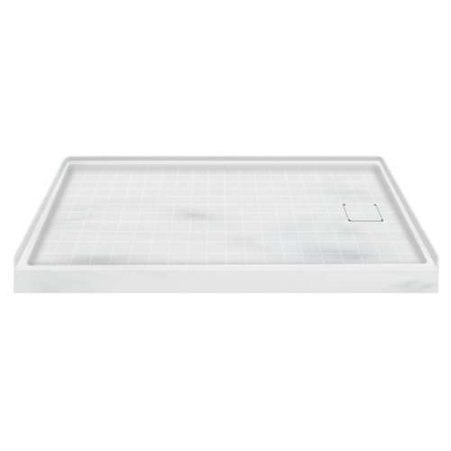 Samuel Müeller Solid Surface 60-in x 30-in Shower Base with Right Drain