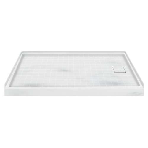 Samuel Müeller Solid Surface 60-in x 32-in Shower Base with Right Drain