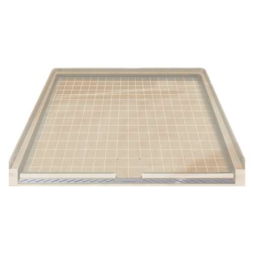 Samuel Müeller Solid Surface 39-in x 38-in Barrier Free Shower Base with Center Drain