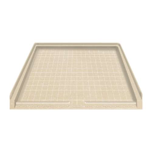 Samuel Müeller Solid Surface 39-in x 38-in Barrier Free Shower Base with Center Drain