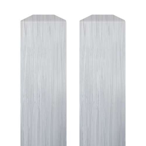 SMFIM962-186 96-in Solid Surface Inside Corner Molding (2 Pieces), Iceberg Grey