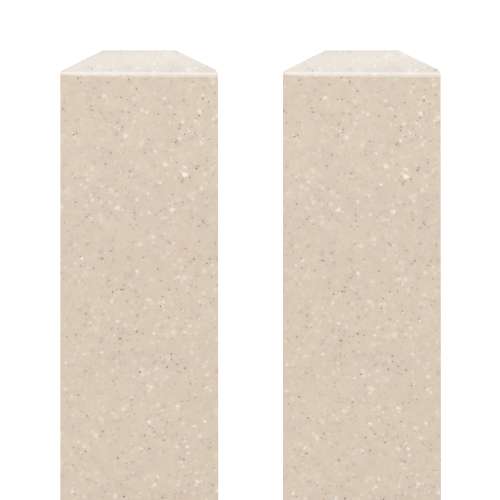 SMFIM962-28V 96-in Solid Surface Inside Corner Molding (2 Pieces), Butternut Velvet