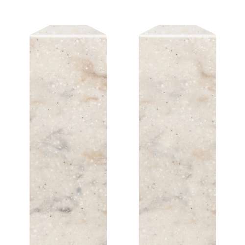 SMFIM962-48V 96-in Solid Surface Inside Corner Molding (2 Pieces), Butterscotch Velvet