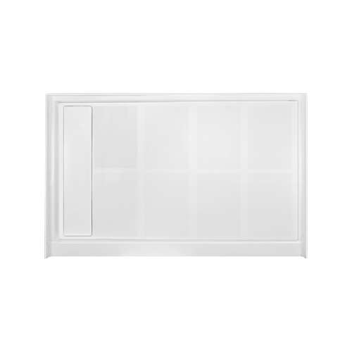 Linear 48-in x 32-in Rectangular Alcove Shower Base with Left Hand Drain - In Multiple Colors - SMFL4832L-M