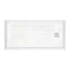 Samuel Mueller Monterey 60-in x 32-in Shower Base with Color Matched Drain Cover, White