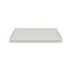 Samuel Mueller SMFSL4834R-87 48-In X 34-In Cast Solid Surface Low Profile Shower Base With Linear Concealed Right Hand Drain, Concrete