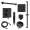 SMFTSK1610HB-2-MB FlowStat Two Function Square ADA Thermostatic With Hand Shower On Bar Set, Matte Black