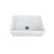 Samuel Müeller Cairns 30in x 20in Undermount Single Bowl Farmhouse Fireclay Kitchen Sink with Reversible (English/Plain) Front, in