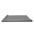 Samuel Mueller SMFZSDTR6032-40 Trimslate 60-In X 32-In Tub Replacement Shower Base With Adjustable Double Threshold And End Drain, Dark Grey