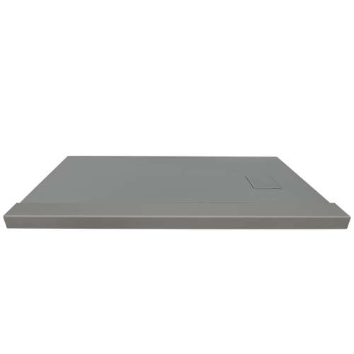 Samuel Mueller SMFZSTR6032-40 Trimslate 60-In X 32-In Tub Replacement Shower Base With Adjustable Single Threshold And End Drain, Dark Grey