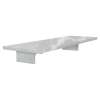 SMGBS114-TZ-50 11-in x 4-in x 2-in Solid Surface Grab Bar Shelf, Moonstone