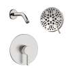 Samuel Müeller SMGPRK65-1-BN Greyson Single Function Round ADA Pressure Balance Shower Set, Brushed Nickel