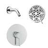 Samuel Müeller SMGPRK65-1-PC Greyson Single Function Round ADA Pressure Balance Shower Set, Polished Chrome