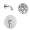 SMGPRK65-1-PC Greyson Single Function Round ADA Pressure Balance Shower Set, Polished Chrome