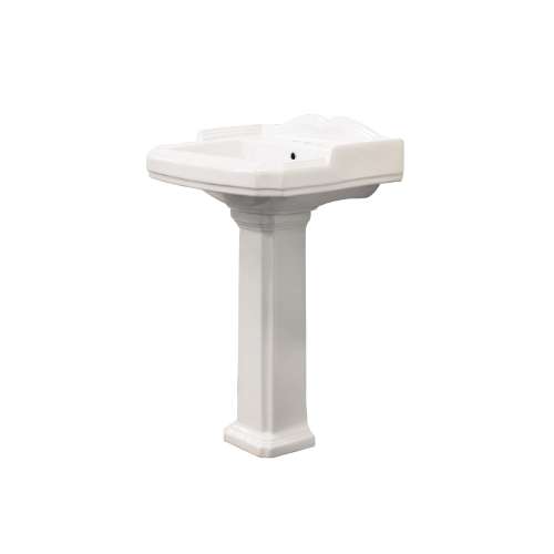 Samuel Müeller Hensley Vitreous China Lavatory Sink with 4-in centers for use with TP-1480 Pedestal Leg
