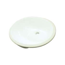 SML-1530-01 Millwood Grande 19-in x 16-in x 8-in Vitreous China Round Undermount Lavatory Sink, White