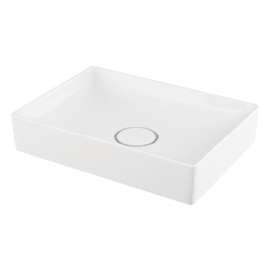 SML-1620-01 Tahoe 20-in x 14-in x 4-in Vitreous China Rectangular Vessel Sink, White