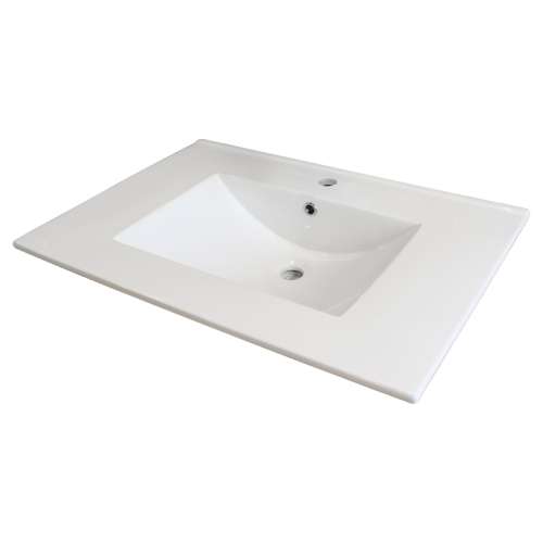 Samuel Müeller Jacob 31-in Vitreous China Vanity Top with Integrated Sink - Multiple Hole Configurations Available - SML-1701